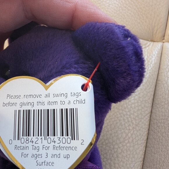 1997 Princess  bear, beanie baby, RARE - Picture 6 of 6